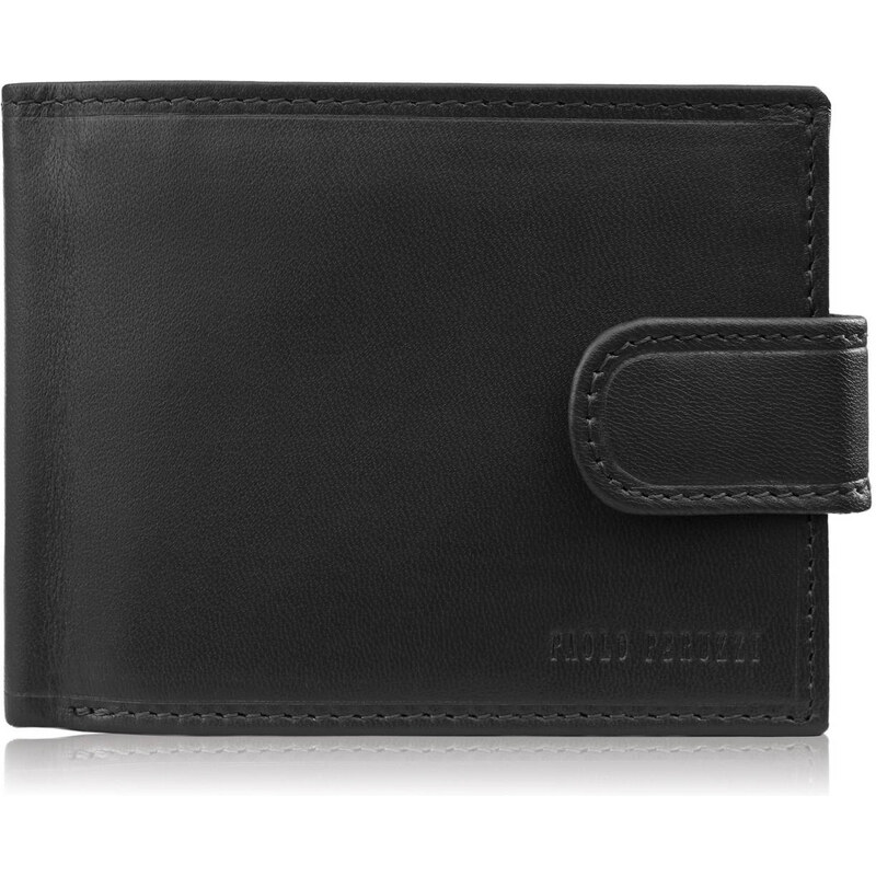 Paolo Peruzzi Pánska kožená peňaženka RFID | čierna AL-16-BL 63581825