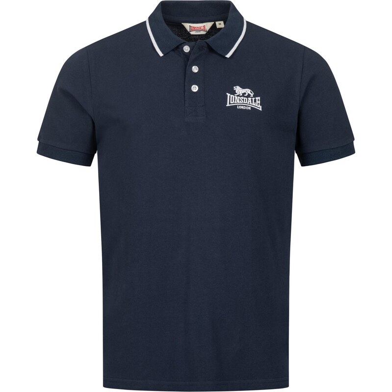 LONSDALE Tričko Ballygalley námornícka modrá / biela 63694824