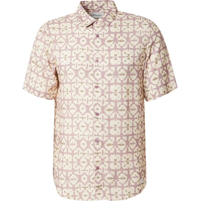 NOWADAYS Košeľa krémová / svetlohnedá / čerešňová 63806324