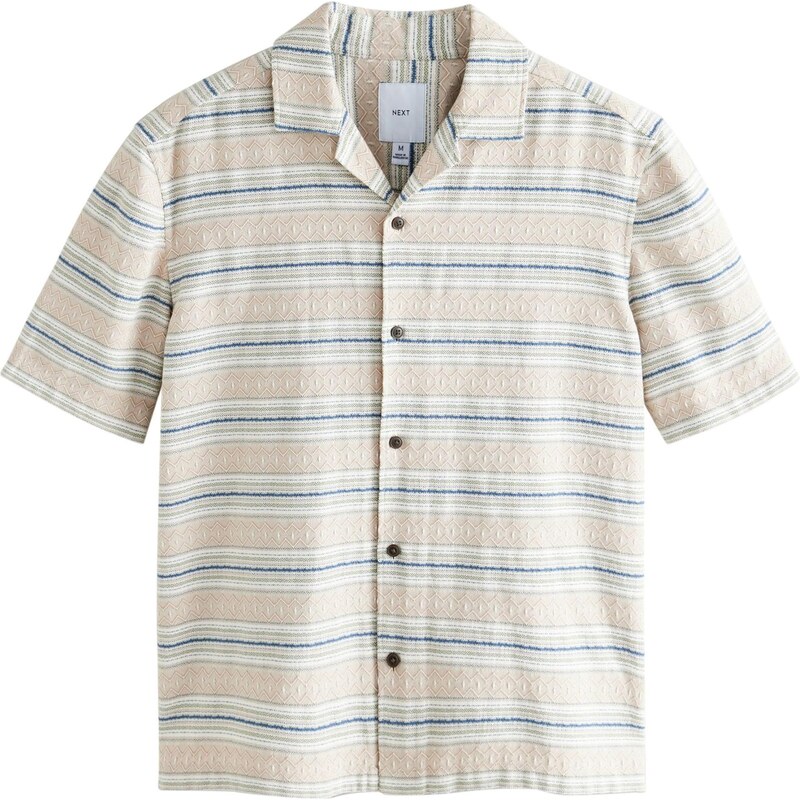 Next Košeľa béžová / modrá / biela 63585877