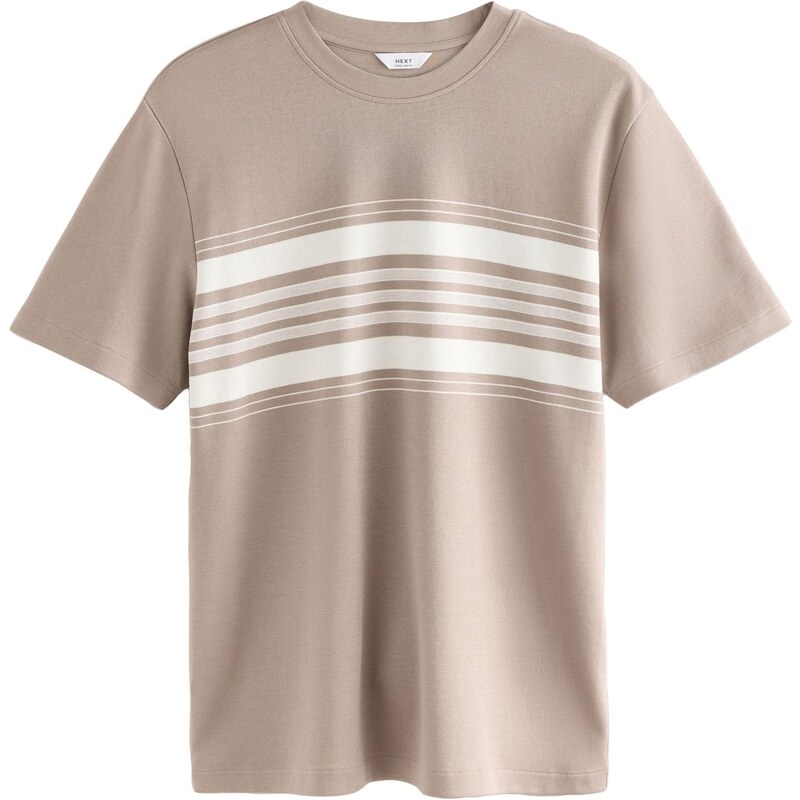Next Tričko béžová / šedobiela 63585922