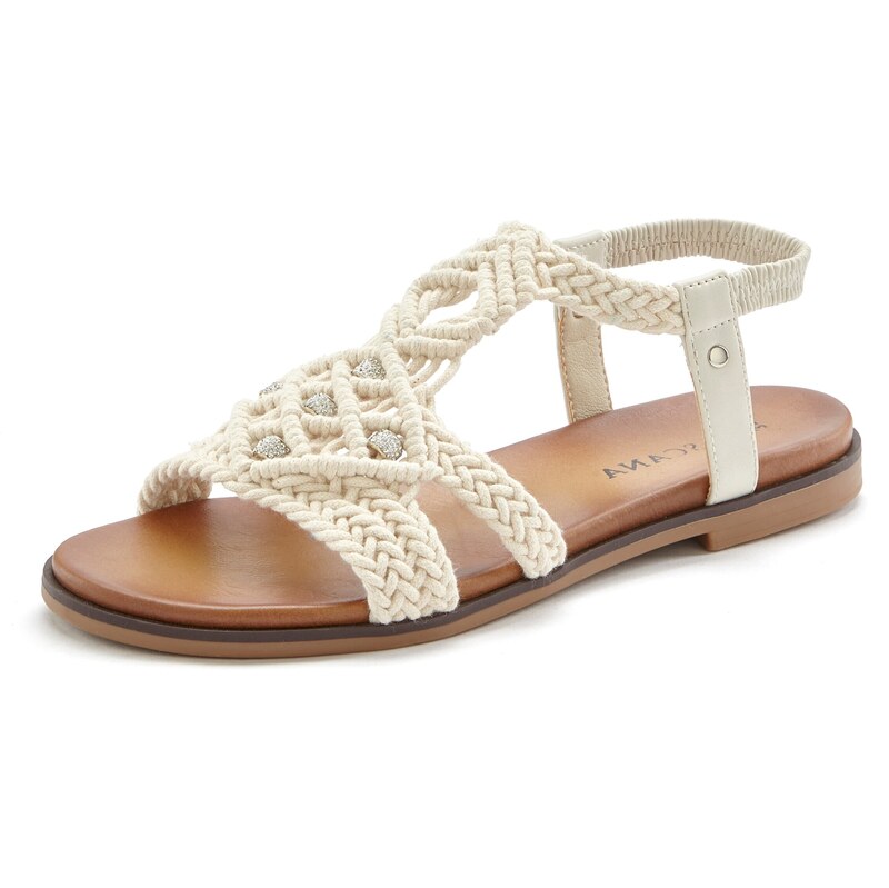 LASCANA Remienkové sandále biela ako vlna 64565398