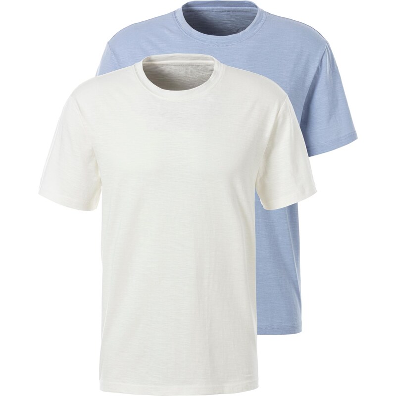 JOHN DEVIN Tričko modrosivá / šedobiela 63600033