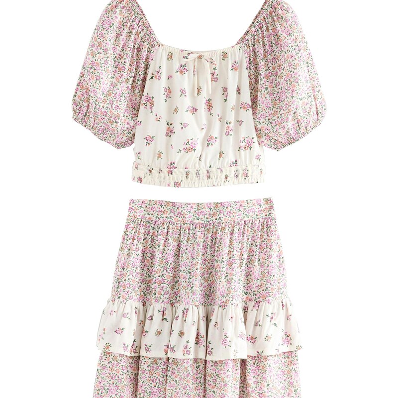 Next Set krémová / zelená / oranžová / ružová 64565459