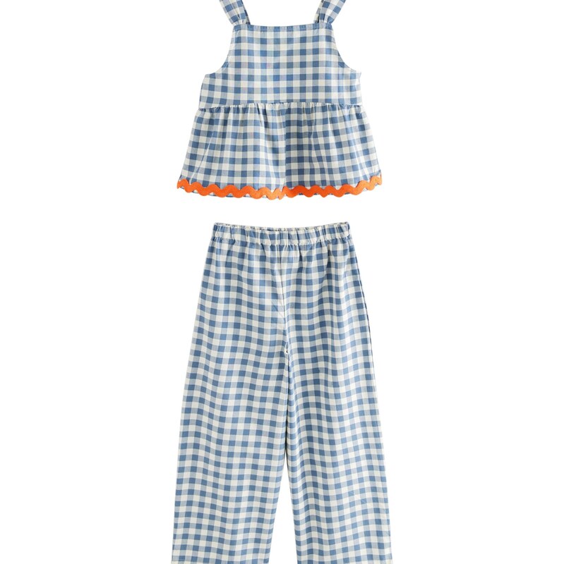 Next Set námornícka modrá / oranžová / biela 64565493