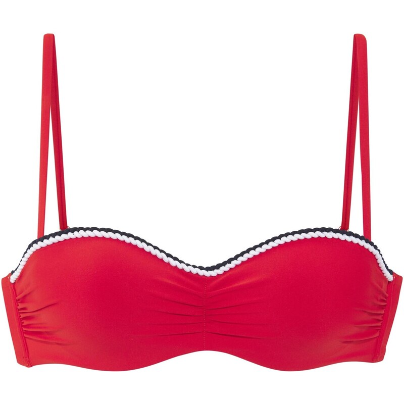 s.Oliver Bikinový top červená / čierna / biela 63600003