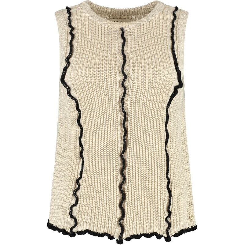 Shiwi Vyšívaný top Harley krémová / čierna 64201660