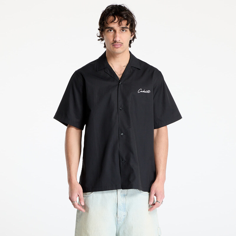 Košeľa Carhartt WIP S/S Delray Shirt UNISEX Black/ White M 63589690