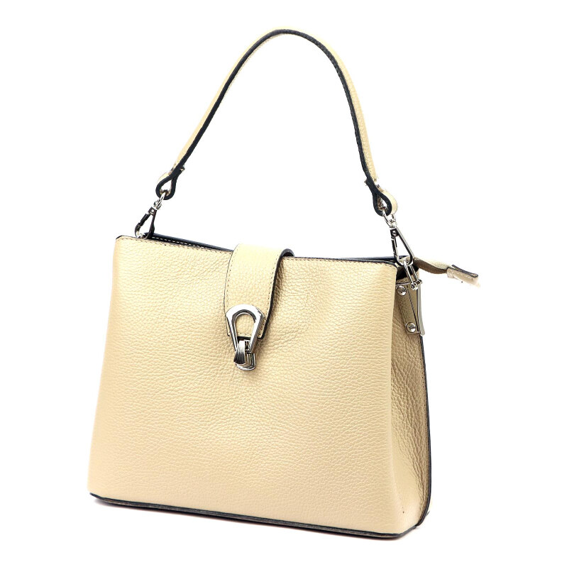 Kožená kabelka Luka béžová KZ57586 63590911