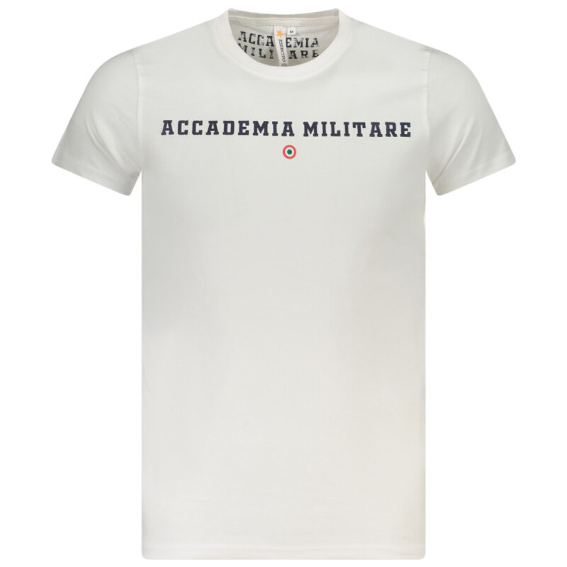 Pánske Tričko ACCADEMIA MILITARE Logo Biele Biela S 63589680