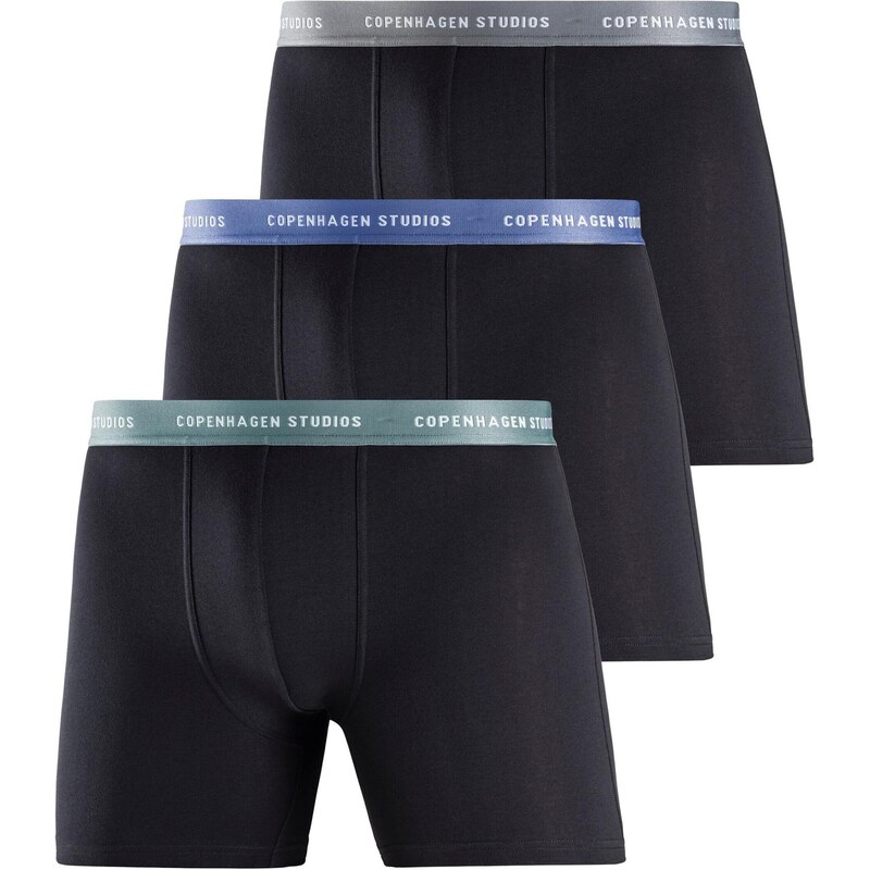 Copenhagen Studios Boxerky modrá / sivá / pastelovo zelená / čierna 64017867