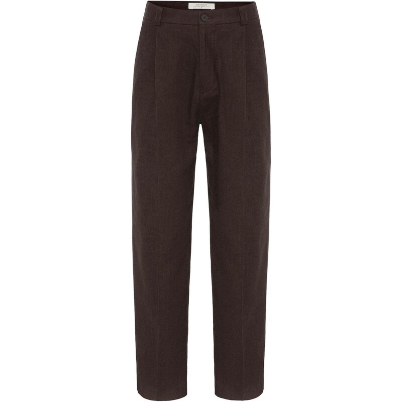 Antioch Plisované nohavice tmavohnedá 65652454