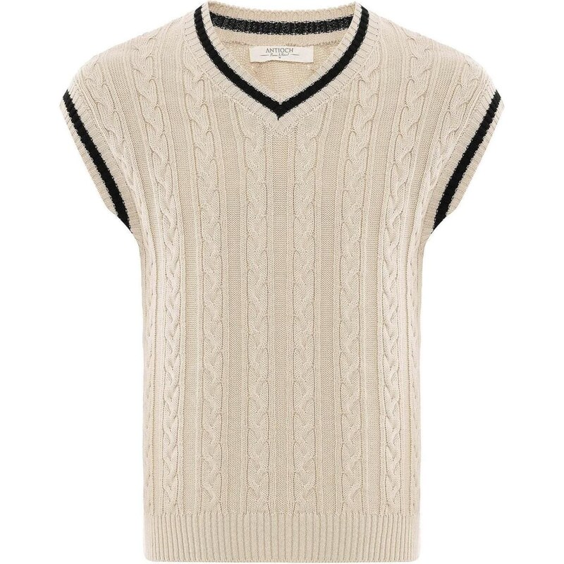 Antioch Sveter kamenná / čierna 65652479