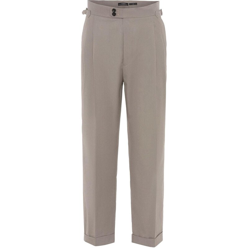 Antioch Plisované nohavice tmavobéžová 65652494