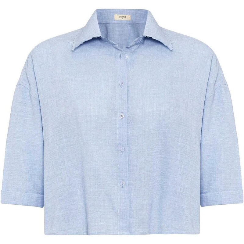 Antioch Blúzka pastelovo modrá 65652499