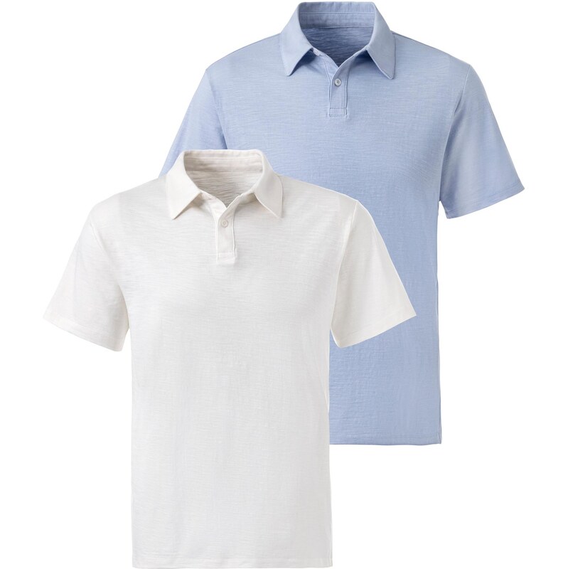 JOHN DEVIN Tričko svetlomodrá / šedobiela 63594394