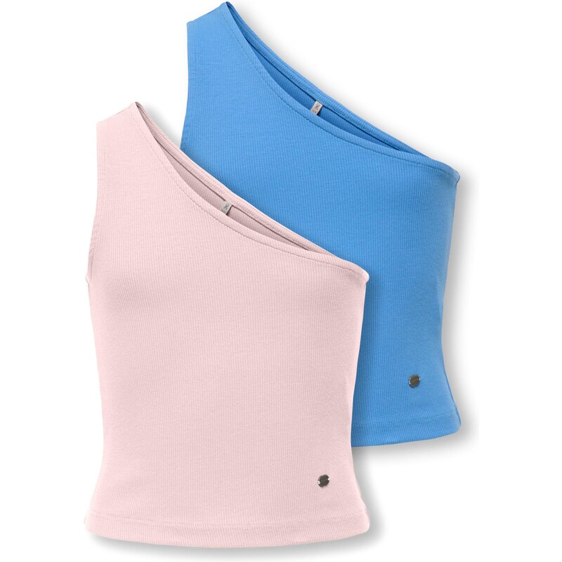 ONLY GIRLS Top KOGNessa azúrová / púdrová 63724258