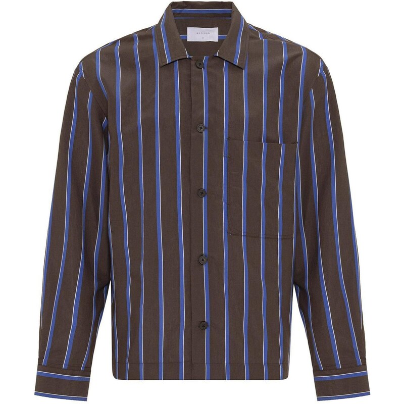 Antioch Košeľa azúrová / čokoládová 65652424