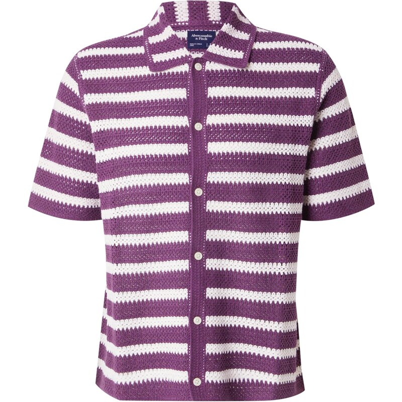 Abercrombie & Fitch Kardigán fuksia / biela 63594697