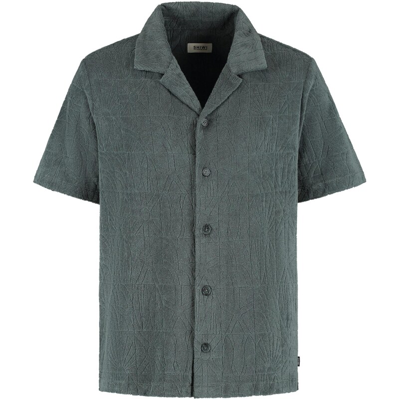 Shiwi Košeľa Ted Geo Sun tmavozelená 63594642