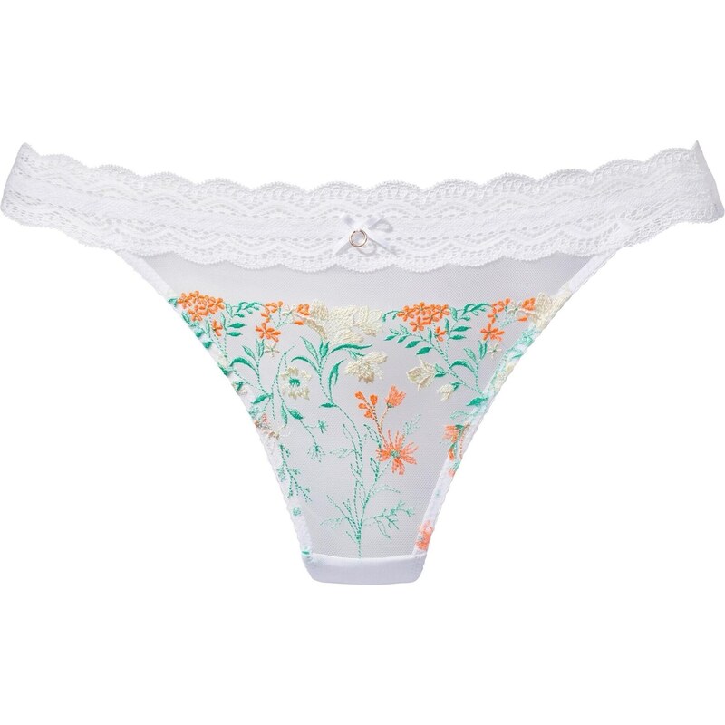 LASCANA Tangá mätová / svetlooranžová / biela 65875555