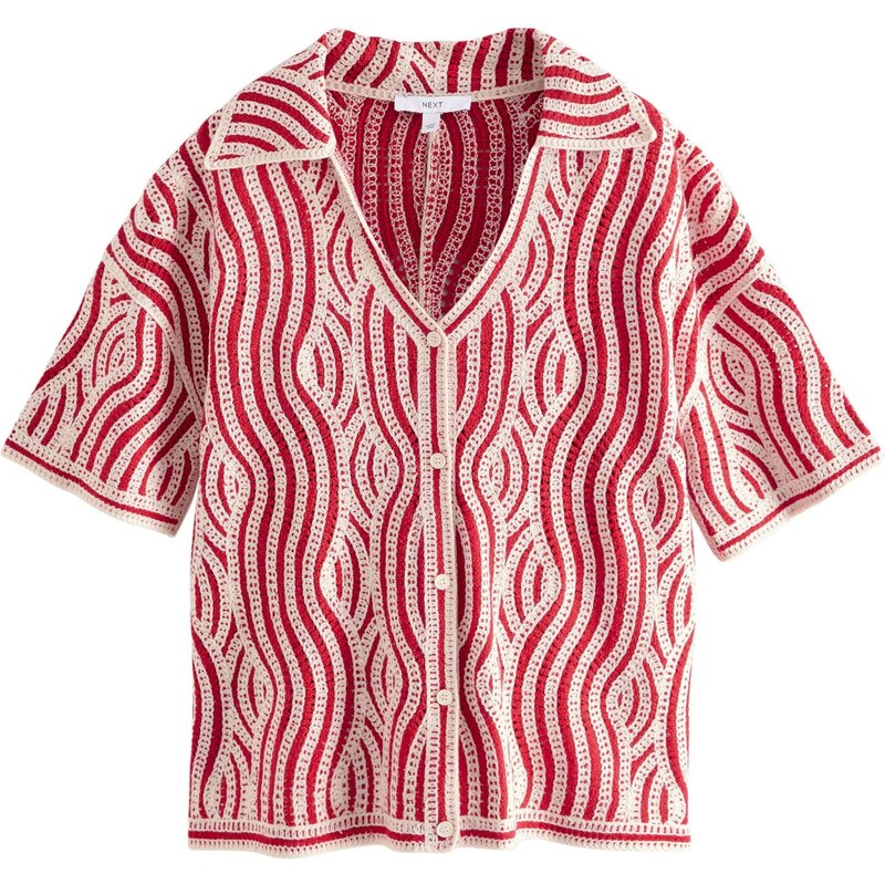 Next Tričko krvavo červená / biela 65650401