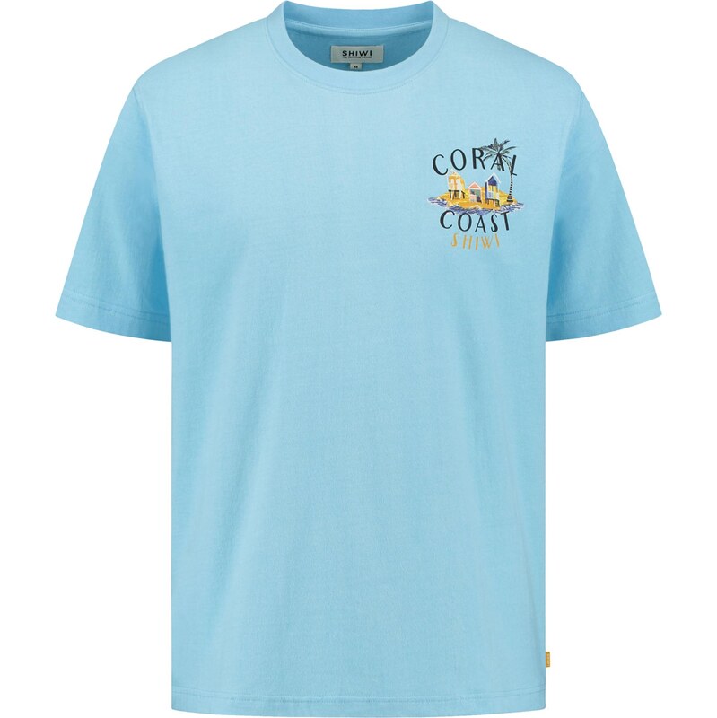 Shiwi Tričko Finn Sketched Island svetlomodrá / žltá / čierna 64008910