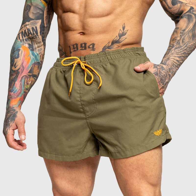 Pánske plavky Iron Aesthetics Beach Mode, zelené 63981684