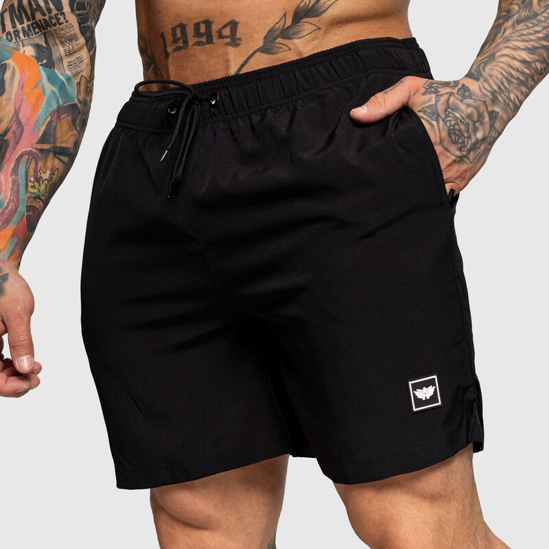 Pánske plavkové šortky Iron Aesthetics Boardwalk, čierne 63981689