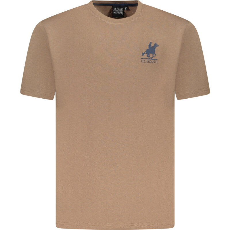 U.S. GRAND Pánske hnedé tričko US Grand Polo 64704224