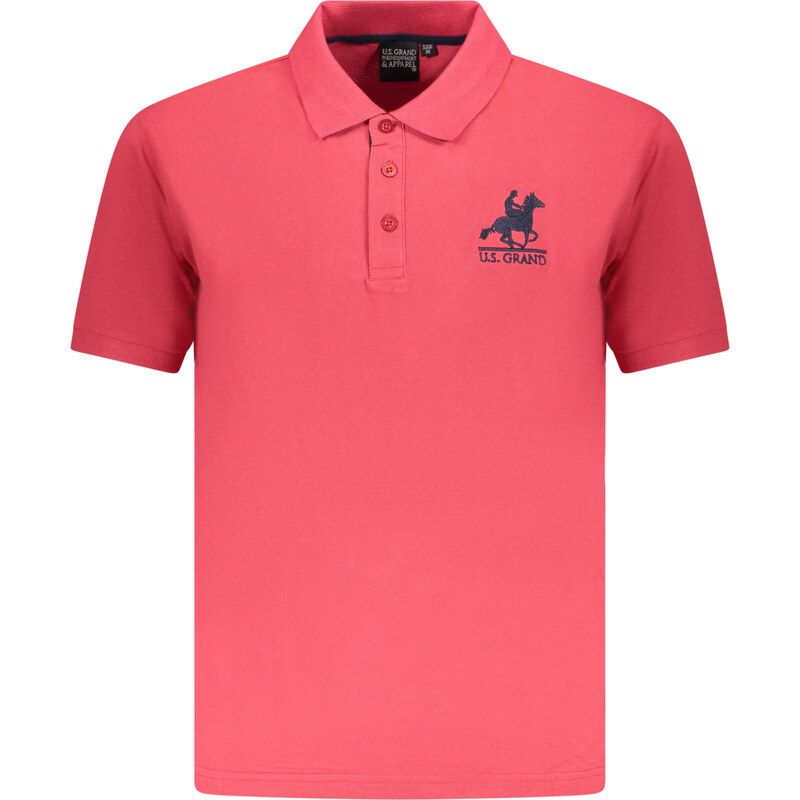 U.S. GRAND Pánske červené polo tričko 64711724