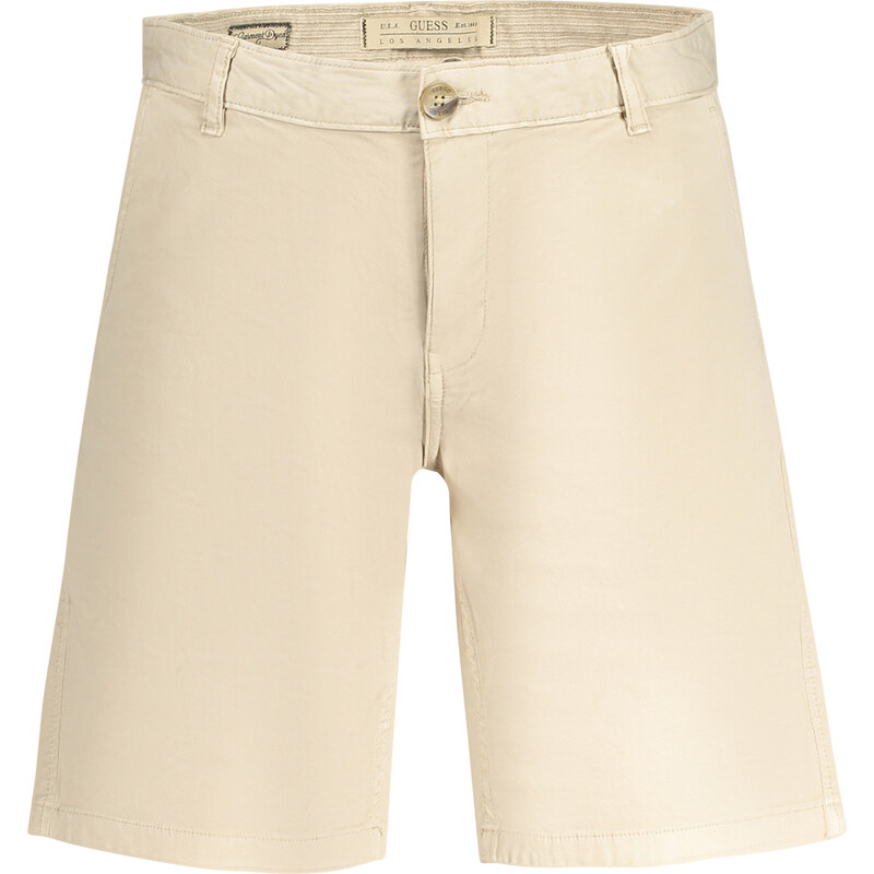 GUESS JEANS Pánske béžové bermudy Guess 64709254