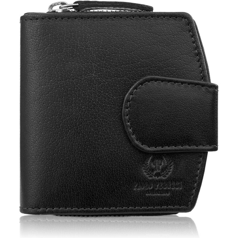 Paolo Peruzzi Dámska malá kožená peňaženka s RFID | čierna AL-24-BL 63553864