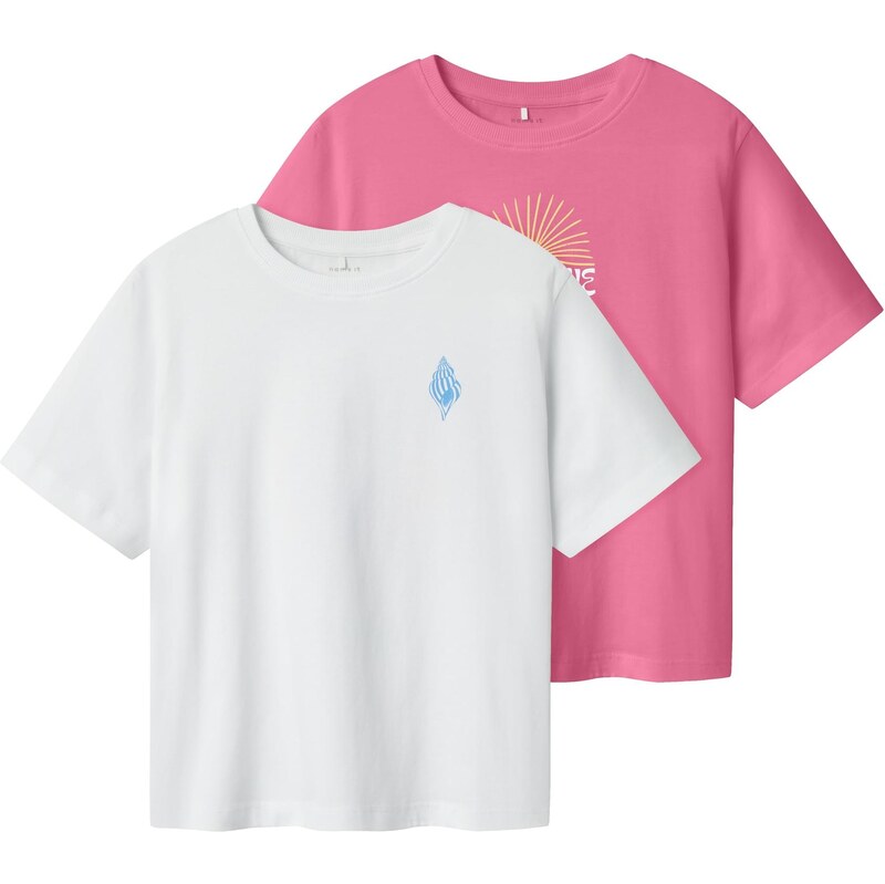 NAME IT Tričko NKFJASSA svetlomodrá / žltá / ružová / biela 63603151