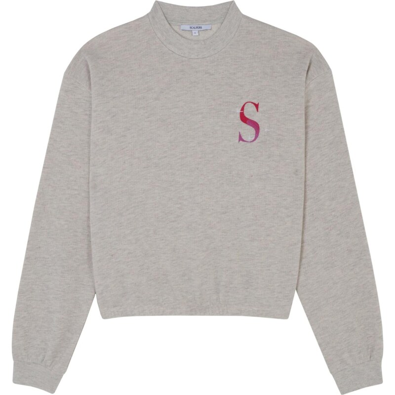 Scalpers Mikina sivá / sivá melírovaná 65650061