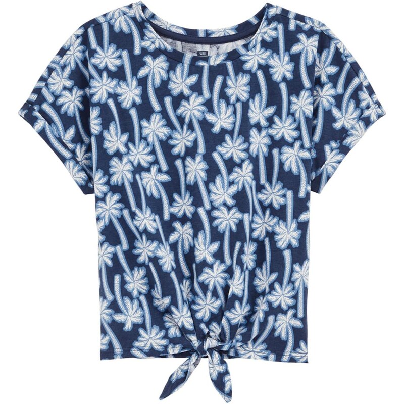 WE Fashion Tričko námornícka modrá / svetlomodrá / biela 65652579