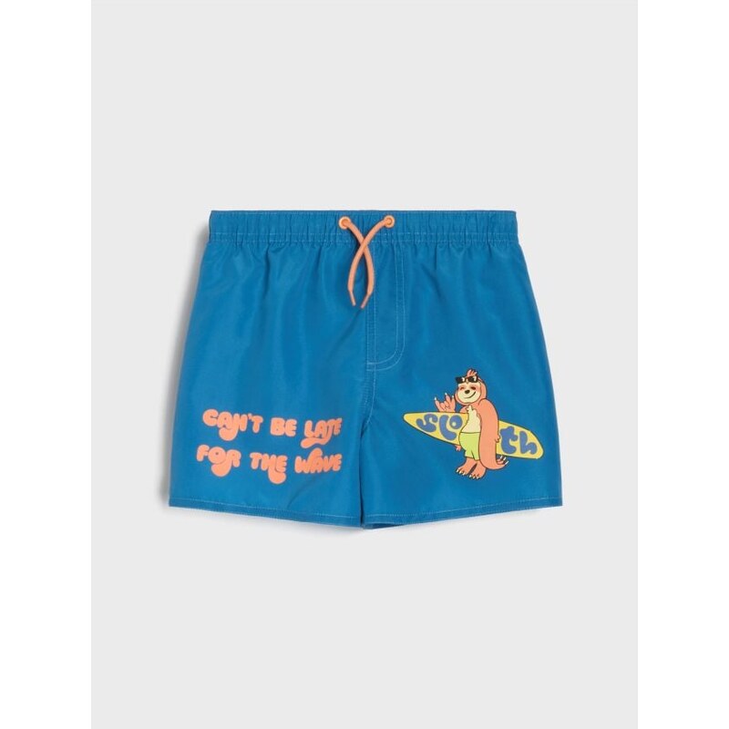 Sinsay - Plavkové šortky - tmavomodrá 65743677