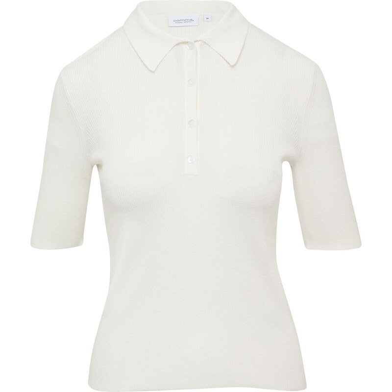 comma casual identity Sveter biela 65876181