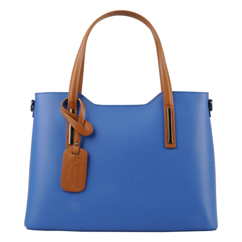 Modrá kožená talianska kabelka Isidora Indigo Camel NovaKabelka.sk 63660287