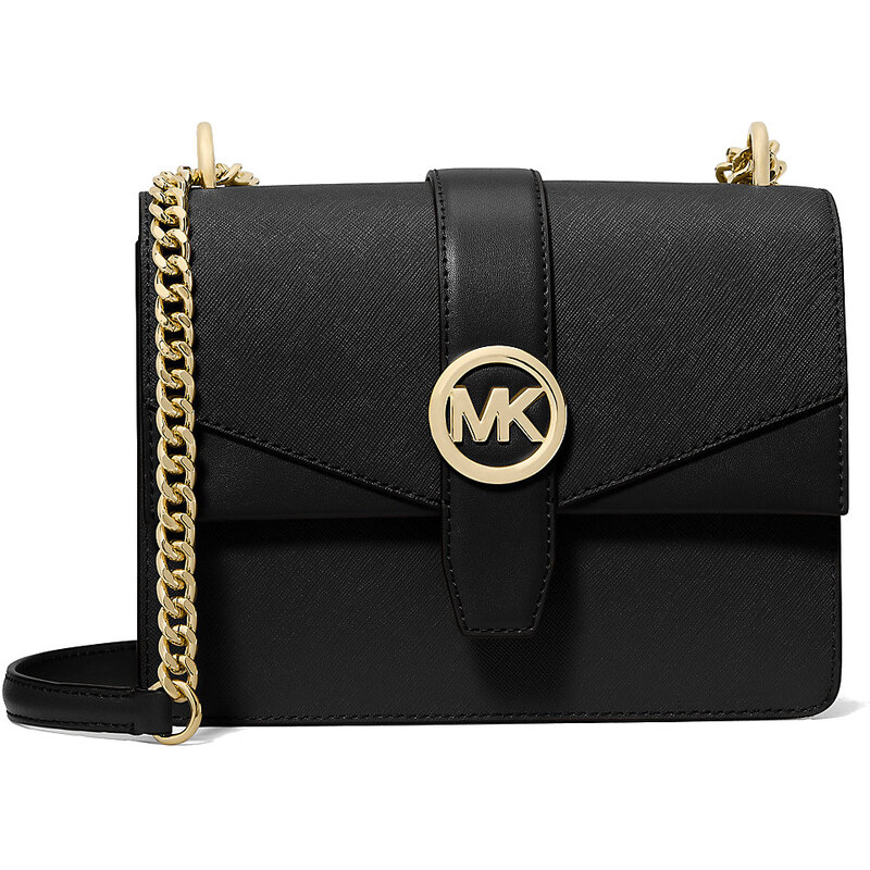 Michael Kors Greenwich Small Saffiano Leather Crossbody Bag Black 63717850