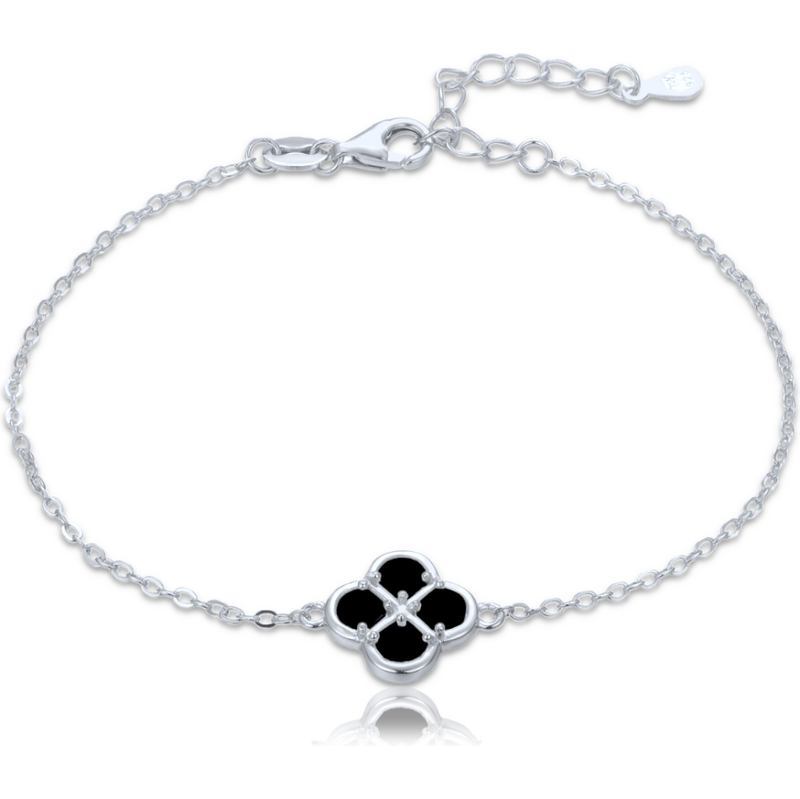 Olivie Strieborný náramok s čiernou perleťou TALIS 64919588