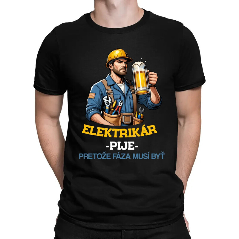 E-shop Garibald Elektrikár - pije, pretože fáza musí byť - pánske