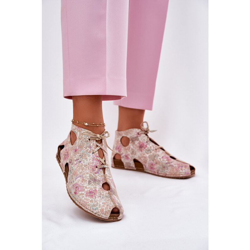 Vzorované Kožené Čižmy Maciejka 64693814