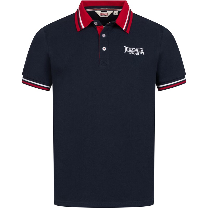 LONSDALE Tričko námornícka modrá / červená / biela 63694387