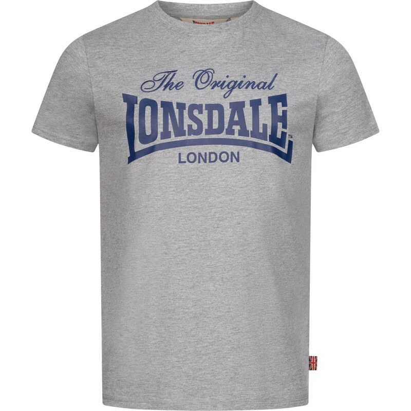 LONSDALE Tričko Colsbrooke námornícka modrá / sivá 63694390