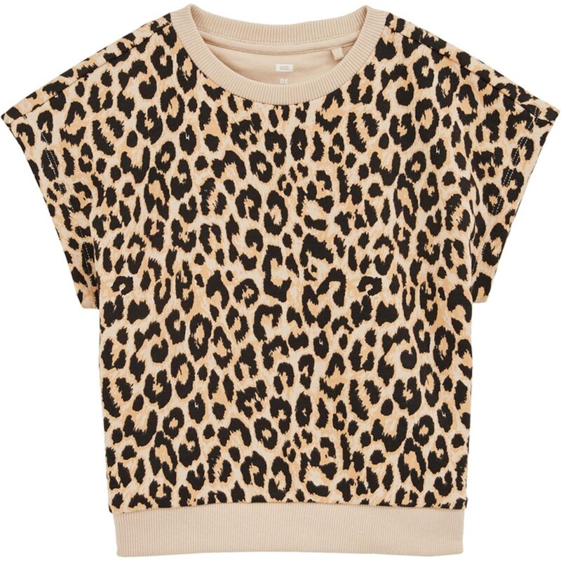 WE Fashion Mikina béžová / mokka / čierna 65652587