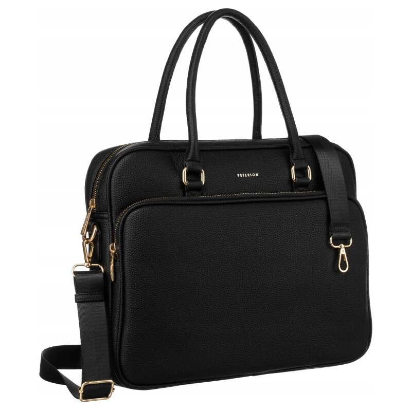 Peterson čierna elegantná dámska taška na notebook 63666576