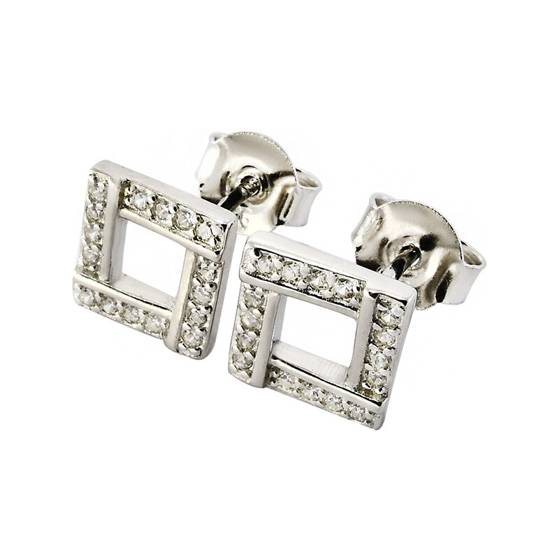 Strieborné náušnice Glare 787 63667779