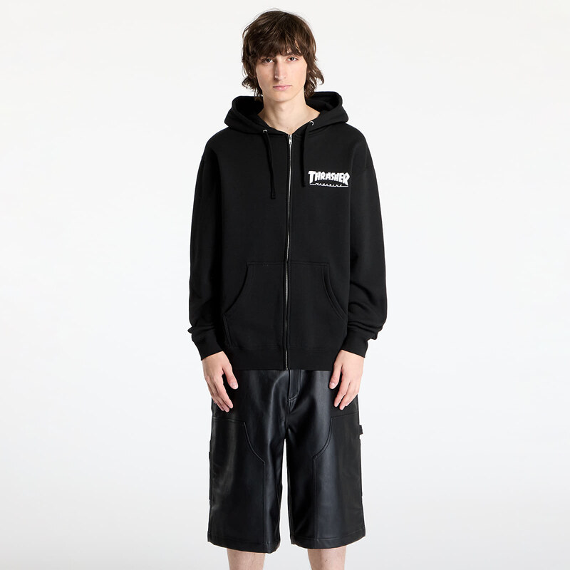 Mikina Thrasher Magazine Logo Zip Hood Black XL 60514903