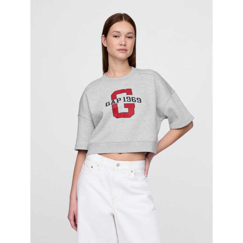 GAP Dámska Oversize crop mikina VintageSoft Americana 778442-03 66265580